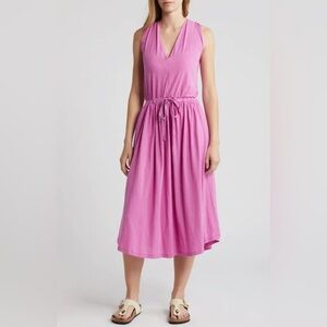 NATION LTD | Brianna Sleeveless Pima Cotton Knit Midi Dress
